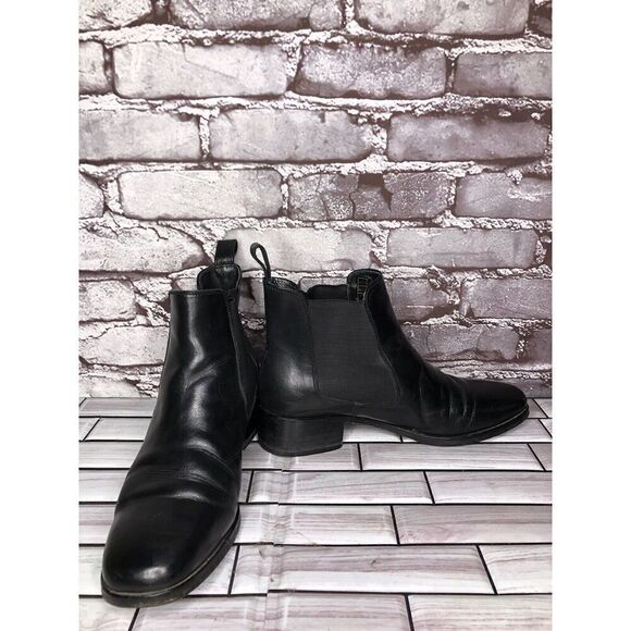 Melvin & Hamilton Suzy Black Leather Chelsea Pull On Boots Women Sz 38EU/7.5M US - Picture 2 of 16